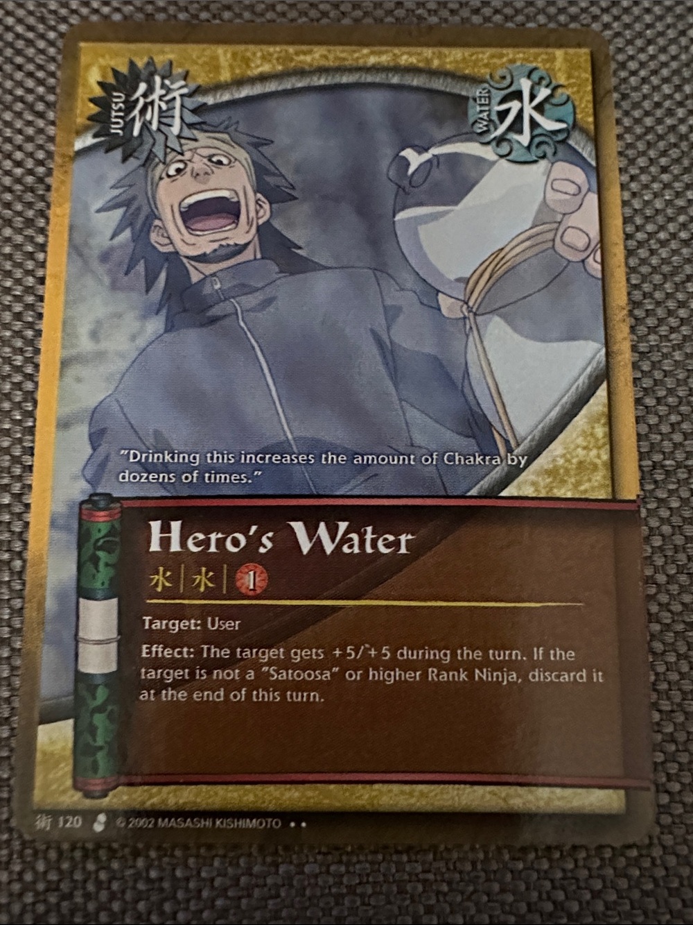 Naruto CCG, Set 3 Curse of the Sand Hero's Water J-120 Trading Card